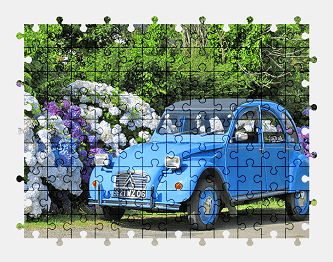 Jigsaw puzzle online citroen,car,colorful,vehicle
