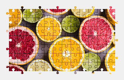 Jigsaw puzzle online citrus,fruit,food,colorful