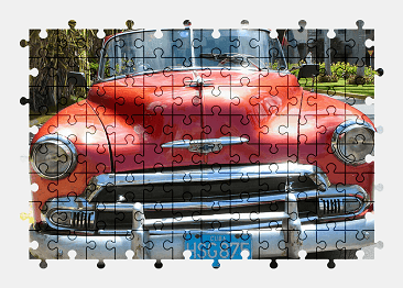 Jigsaw puzzle online chevrolet,car,cuba,vehicle,vintage,classic,colorful