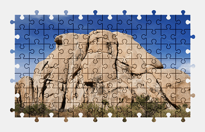 Jigsaw puzzle online rock,nature,park,california,usa