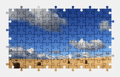 Jigsaw puzzle online field,grass,clouds,farm,nature