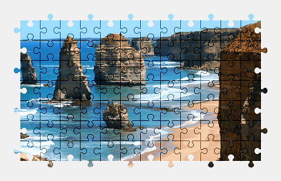 Jigsaw puzzle online coast,australia,water,beach,nature,landscape