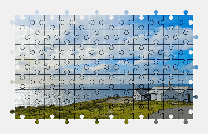 Jigsaw puzzle online coast,sea,england,nature,sky