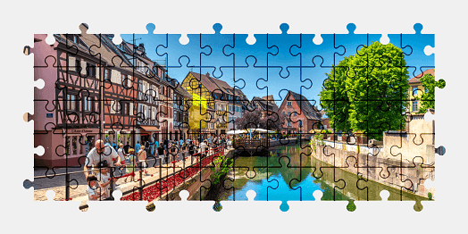 Jigsaw puzzle online france,building,architecture,colorful