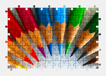 Jigsaw puzzle online color,pencils,colorful