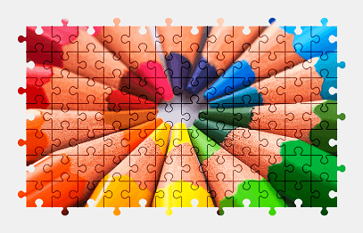 Jigsaw puzzle online pencils,colorful