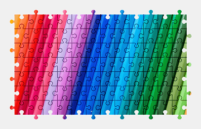 Jigsaw puzzle online colorful,color,pencils