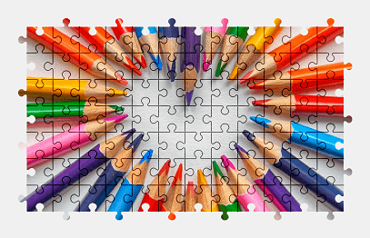 Jigsaw puzzle online pencils,heart,love,colorful,color