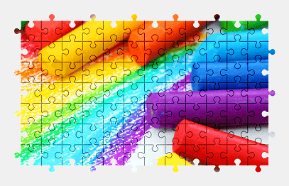 Jigsaw puzzle online colorful,chalk,color,rainbow