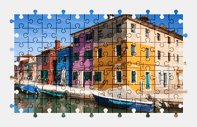 Jigsaw puzzle online colorful,house,building