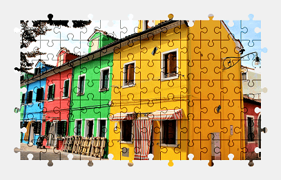 Jigsaw puzzle online colorful,house,building