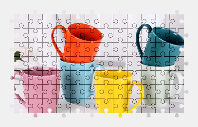 Jigsaw puzzle online colorful,cup