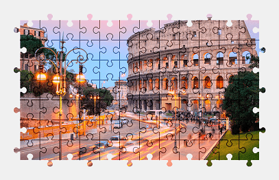 Jigsaw puzzle online colosseum,rome,italy,architecture,building,colorful