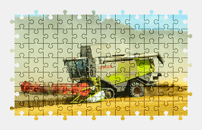 Jigsaw puzzle online farm,field,vehicle,nature,colorful