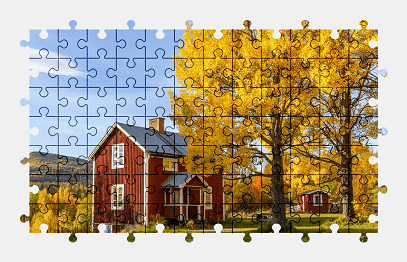 Jigsaw puzzle online house,building,architecture,autumn,nature,colorful