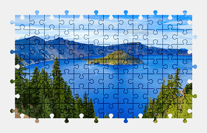 Jigsaw puzzle online lake,oregon,nature,usa,colorful,landscape