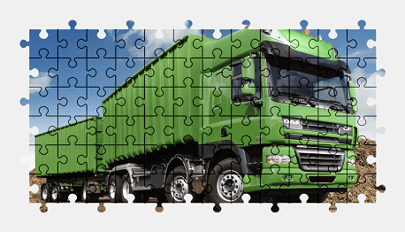Jigsaw puzzle online daf,truck,vehicle,colorful