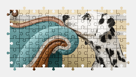 Jigsaw puzzle online dalmatian,dog,animal,pet,colorful