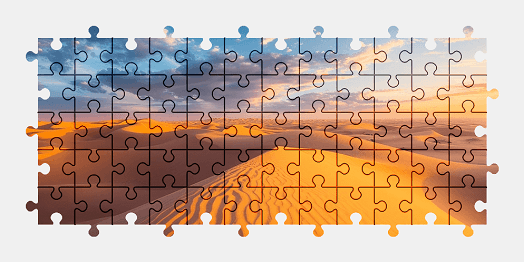 Jigsaw puzzle online desert,landscape,colorful,nature,sand
