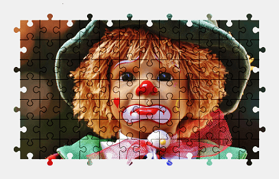 Jigsaw puzzle online doll,clown,colorful,funny,toy