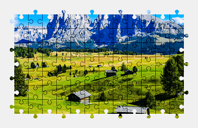 Jigsaw puzzle online dolomites,mountains,italy,colorful,landscape