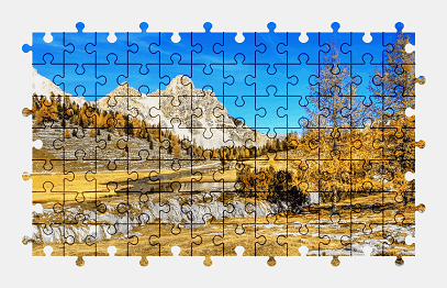 Jigsaw puzzle online dolomites,mountains,italy,autumn,landscape,colorful,nature