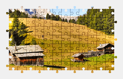Jigsaw puzzle online dolomites,alps,italy,mountains,nature,colorful