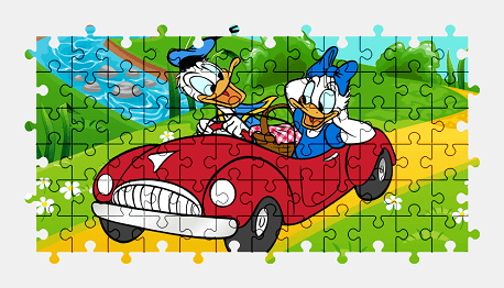 Jigsaw puzzle online donald-duck,cartoon,character,colorful