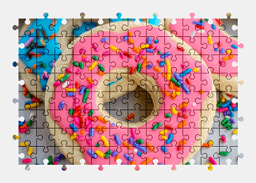 Jigsaw puzzle online doughnuts,dessert,food,colorful