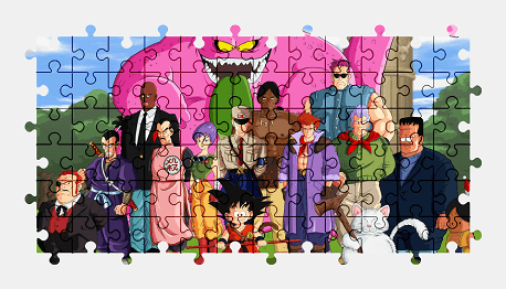 Jigsaw puzzle online dragon-ball,anime,colorful,character