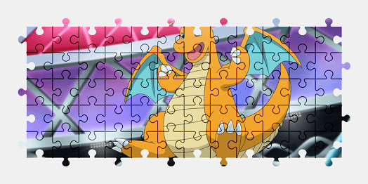 Jigsaw puzzle online pokemon,dragon,character,colorful