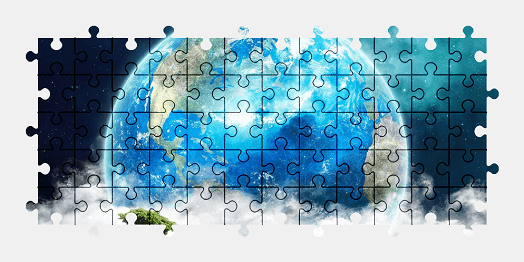 Jigsaw puzzle online earth,planet,space,colorful,fantasy