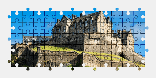 Jigsaw puzzle online castle,scotland,building,architecture,colorful