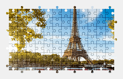 Jigsaw puzzle online eiffel-tower,france,paris,tower,building,architecture,city,colorful