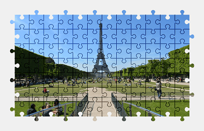 Jigsaw puzzle online eiffel-tower,tower,paris,france,architecture,tourism