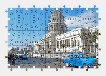 Jigsaw puzzle online cuba,havana,building,city,architecture,colorful