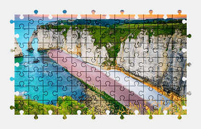 Jigsaw puzzle online france,nature,beach,colorful