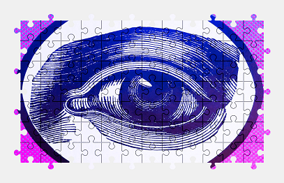 Jigsaw puzzle online eye,design,art,colorful