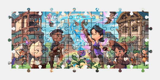 Jigsaw puzzle online fae-farm,video-games,colorful,character