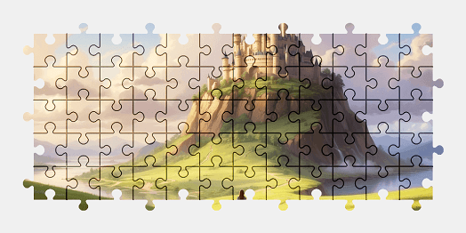 Jigsaw puzzle online fantasy,castle,landscape,colorful,building,architecture