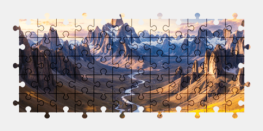 Jigsaw puzzle online fantasy,mountains,landscape,colorful
