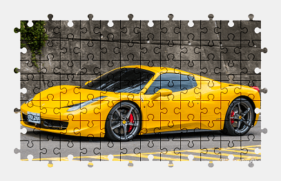 Jigsaw puzzle online ferrari,car,sports-car,colorful