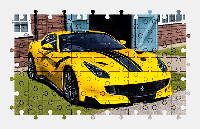 Jigsaw puzzle online ferrari,sports-car,colorful,car,vehicle