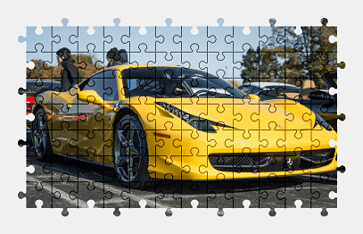 Jigsaw puzzle online ferrari,sports-car,car,colorful