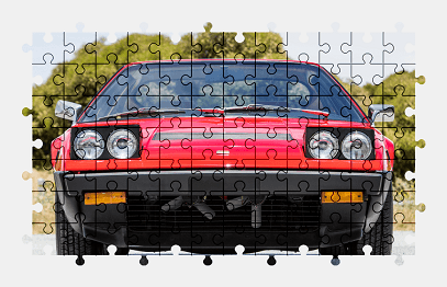 Jigsaw puzzle online ferrari,sports-car,red,car,colorful,vehicle