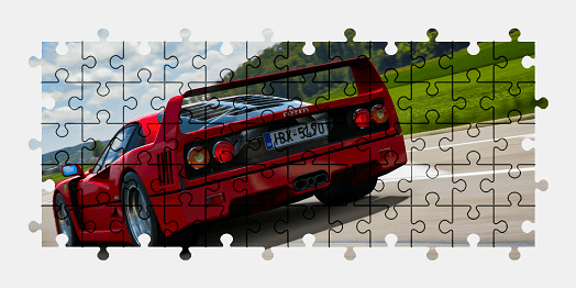 Jigsaw puzzle online ferrari,sports-car,video-games,gran-turismo,colorful,car