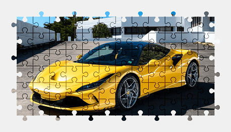 Jigsaw puzzle online ferrari,sports-car,car,colorful,vehicle