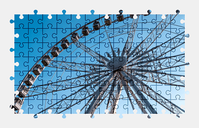Jigsaw puzzle online ferris-wheel,colorful