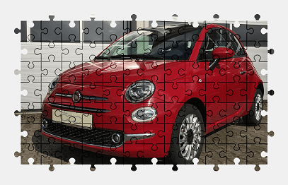 Jigsaw puzzle online fiat,car