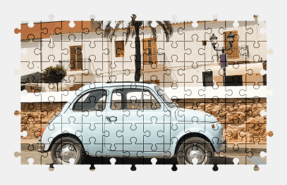 Jigsaw puzzle online fiat,car,vehicle